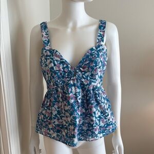 French Connection Floral Blue Women's Top